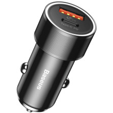 Автомобільний зарядний пристрій Baseus Small Screw QC3.0 36W USB + Type-C PD Чорний