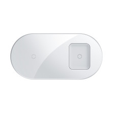 Беспроводное зарядное устройство Baseus Simple 2in1 For Phone+Pods с технологией Qi 18W MAX Белый