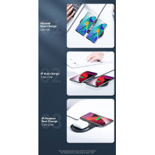 Беспроводное зарядное устройство Baseus Simple 2in1 For Phone+Pods с технологией Qi 18W MAX Белый