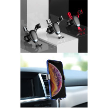 Автодержатель для телефона Baseus Mini Gravity Holder Черный