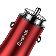 Автомобильное зарядное устройство Baseus Gentleman 2USB 4.8A Красный (CCALL-GB09)