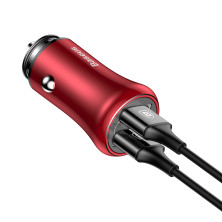 Автомобильное зарядное устройство Baseus Gentleman 2USB 4.8A Красный (CCALL-GB09)