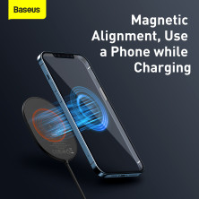 Беспроводное зарядное устройство Baseus Light Magnetic с технологией Qi 15W 2A Черный