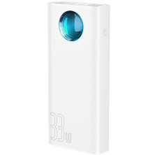 УМБ Baseus Amblight 30000mAh 33W з технологією QC3.0 + PD3.0 Білий
