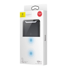 Беспроводная зарядка-подставка для телефона быстрая Baseus Three-coil Wireless Charging Pad Qi 10W Черная