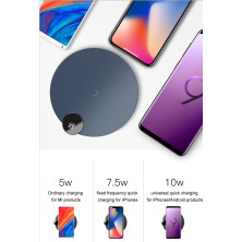 Бездротовий зарядний пристрій Baseus LED Display Wireless Charger з технологією Qi 10W Синій