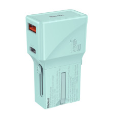 Сетевое зарядное устройство Baseus Universal Conversion PPS QC3.0+PD3.0 18W USB+Type-C 3A Универсальное Голубой