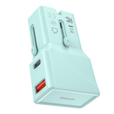 Сетевое зарядное устройство Baseus Universal Conversion PPS QC3.0+PD3.0 18W USB+Type-C 3A Универсальное Голубой