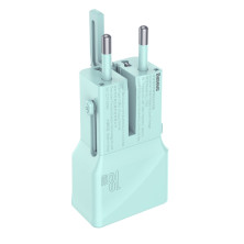 Сетевое зарядное устройство Baseus Universal Conversion PPS QC3.0+PD3.0 18W USB+Type-C 3A Универсальное Голубой