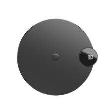 Бездротовий зарядний пристрій Baseus LED Display Wireless Charger з технологією Qi 10W Чорний