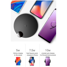 Бездротовий зарядний пристрій Baseus LED Display Wireless Charger з технологією Qi 10W Чорний