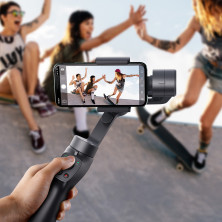 Стедикам Baseus Handheld Gimbal Stabilizer трехосевой стабилизатор для телефона и экшн-камеры Черный