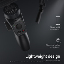 Стедикам Baseus Handheld Gimbal Stabilizer трехосевой стабилизатор для телефона и экшн-камеры Черный