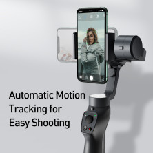 Стедикам Baseus Handheld Gimbal Stabilizer трехосевой стабилизатор для телефона и экшн-камеры Черный