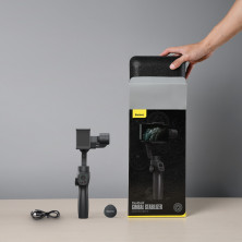Стедикам Baseus Handheld Gimbal Stabilizer трехосевой стабилизатор для телефона и экшн-камеры Черный