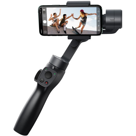 Стедикам Baseus Handheld Gimbal Stabilizer трехосевой стабилизатор для телефона и экшн-камеры Черный