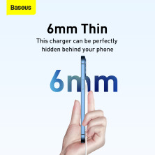 Бездротовий зарядний пристрій Baseus Light Magnetic з технологією Qi 15W 2A Білий