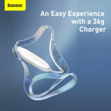 Бездротовий зарядний пристрій Baseus Light Magnetic з технологією Qi 15W 2A Білий