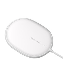 Бездротовий зарядний пристрій Baseus Light Magnetic з технологією Qi 15W 2A Білий