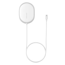 Бездротовий зарядний пристрій Baseus Light Magnetic з технологією Qi 15W 2A Білий