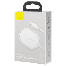 Бездротовий зарядний пристрій Baseus Light Magnetic з технологією Qi 15W 2A Білий