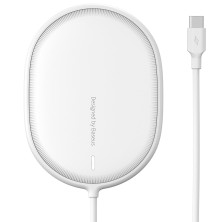 Бездротовий зарядний пристрій Baseus Light Magnetic з технологією Qi 15W 2A Білий