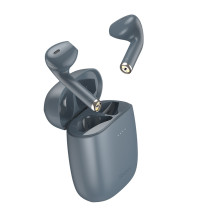 Бездротові Bluetooth навушники Baseus Encok TWS W04 Pro з функцією бездротової зарядки Qi Сірий
