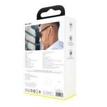 Бездротові Bluetooth навушники Baseus Encok TWS W04 Pro з функцією бездротової зарядки Qi Сірий
