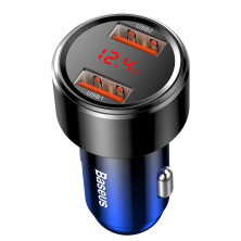 Автомобильное зарядное устройство Baseus Magic Series Dual Quick Charge Car Charger 45W 2USB Синий