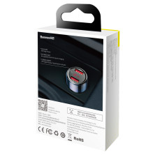 Автомобильное зарядное устройство Baseus Magic Series Dual Quick Charge Car Charger 45W 2USB Синий