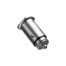Автомобильное зарядное устройство Baseus Square Metal QC 3.0 30W 2USB 5A Серебристый