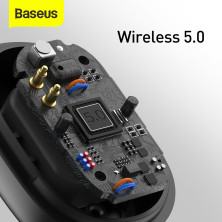 Беспроводные Bluetooth наушники Baseus Encok TWS WM01 Plus с дисплеем Черный
