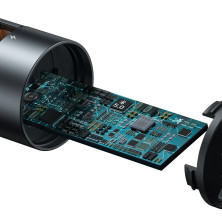 FM-трансмиттер Baseus Energy Column 2в1 MP3 Car QC3.0 18W Charger Bluetooth 5.0 2USB 3A Черно-Серый
