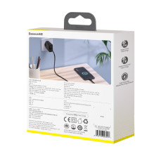 Мережевий зарядний пристрій Baseus Speed PPS QC3.0 + PD3.0 30W VOOC USB + Type-C 5A + Кабель VOOC Type-C to Type-C 5A 1м Чорний