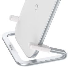 Беспроводное зарядное устройство Baseus Rib Horizontal and Vertical с технологией Qi 15W MAX Белый