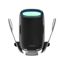 Беспроводное автомобильное зарядное устройство Baseus Milky Way Electric Holder с технологией Qi 15W Серебристый