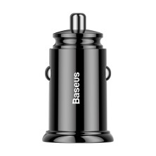 Автомобильное зарядное устройство Baseus Circular Plastic QC 4.0+PD3.0 30W USB + Type-C 5A Черный