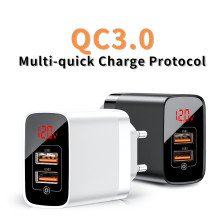Сетевое зарядное устройство Baseus Mirror Lake Dual QC3.0 18W 2USB 3A Черный