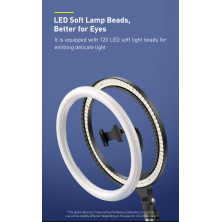 Комплект блогера 3в1 Baseus Live Stream Holder 120 LED (Держатель с LED лампой 24,5 см и настольная подставка)