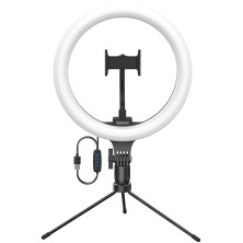 Комплект блогера 3в1 Baseus Live Stream Holder 120 LED (Тримач з LED лампою 24,5 см та настільна підставка)
