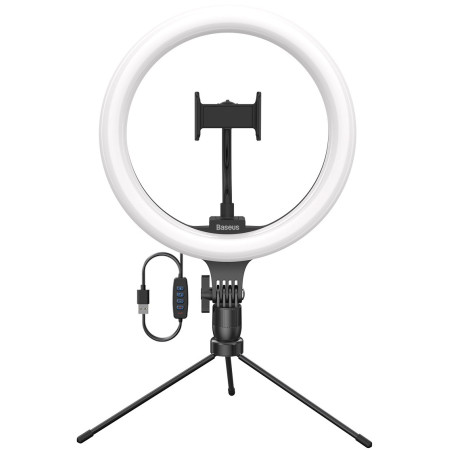 Комплект блогера 3в1 Baseus Live Stream Holder 120 LED (Держатель с LED лампой 24,5 см и настольная подставка)