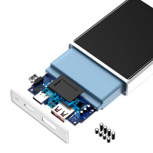 УМБ Baseus Super Mini 10000mAh 22.5W 5A с технологией QC3.0+PD3.0 + Кабель USB to Type-C Белый
