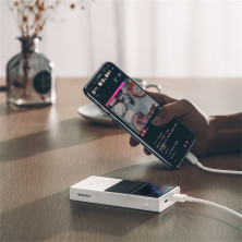 УМБ Baseus Super Mini 10000mAh 22.5W 5A с технологией QC3.0+PD3.0 + Кабель USB to Type-C Белый