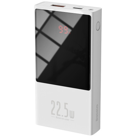 УМБ Baseus Super Mini 10000mAh 22.5W 5A с технологией QC3.0+PD3.0 + Кабель USB to Type-C Белый