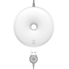 Беспроводное зарядное устройство Baseus Donut Wireless Charger с технологией Qi 10W Белый
