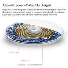 Беспроводное зарядное устройство Baseus Donut Wireless Charger с технологией Qi 10W Белый