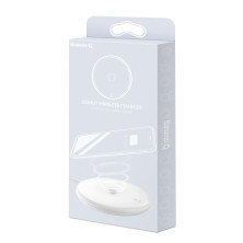 Беспроводное зарядное устройство Baseus Donut Wireless Charger с технологией Qi 10W Белый