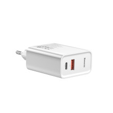 Сетевое зарядное устройство Baseus Speed PPS QC3.0+PD3.0 30W USB+Type-C 5A Белый