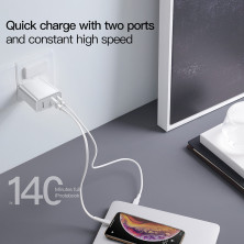 Сетевое зарядное устройство Baseus Speed PPS QC3.0+PD3.0 30W USB+Type-C 5A Белый