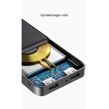 УМБ Baseus M36 10000mAh с Беспроводной зарядкой Qi 5W Черный